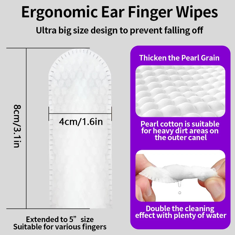Pet Cleaning Products Ear Cleaning Wipes Ear Care Fingertips Ear Mite Removal Cat and Dog Ear Cleaning Pet Products Pet Towel