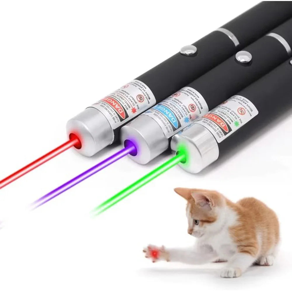Mini Portable LED Green Redlight Laser Pointer without Batteries, LED Flashlight Laser Pen Cat Interactive Scratching Play Toy