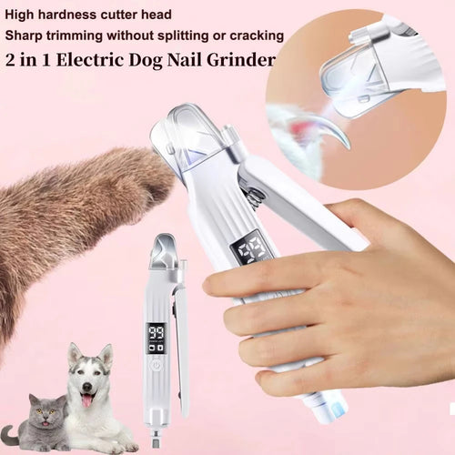 2-in-1 Electric Nail Clipper and Grinder