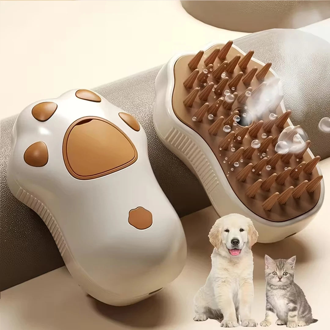 3-in-1 Electric Steam Grooming Brush