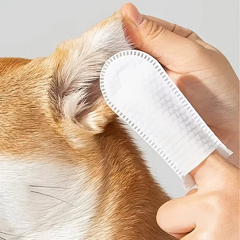 Pet Cleaning Products Ear Cleaning Wipes Ear Care Fingertips Ear Mite Removal Cat and Dog Ear Cleaning Pet Products Pet Towel