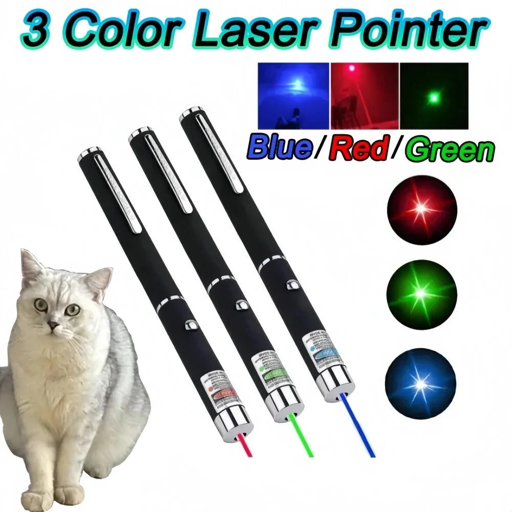 Mini Portable LED Green Redlight Laser Pointer without Batteries, LED Flashlight Laser Pen Cat Interactive Scratching Play Toy